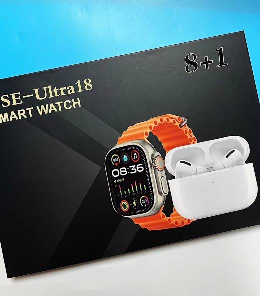 Use Ultra 18 Smart Watch + Earbuds Free