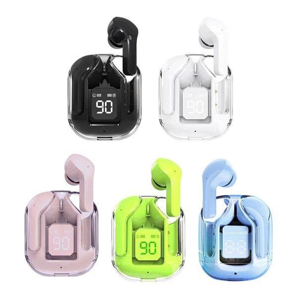 Air31 TWS With case Transparent Earbuds - Wireless Bluetooth 5.3 Gaming Headsets, Noise Reduction, Touch Control, T2 TWS Pro Earbuds with Microphone, AirPods Style PROMISE TO SEL - Pz Product Store