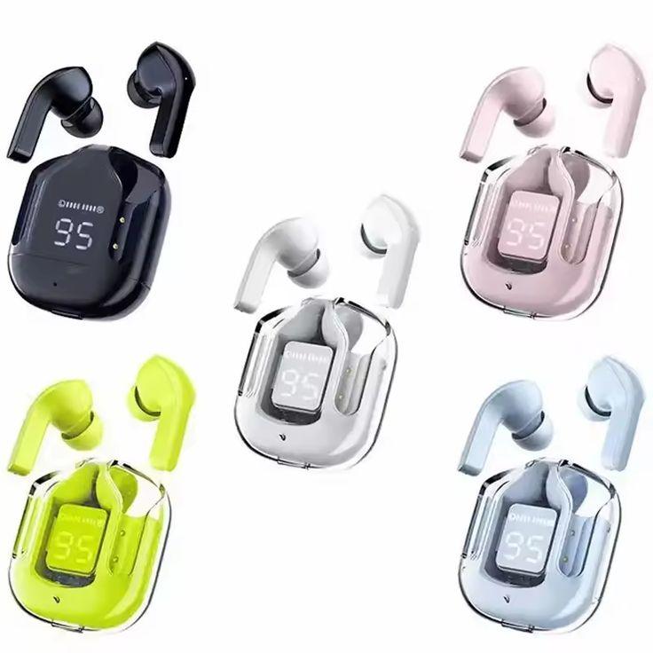 Air31 TWS With case Transparent Earbuds - Wireless Bluetooth 5.3 Gaming Headsets, Noise Reduction, Touch Control, T2 TWS Pro Earbuds with Microphone, AirPods Style PROMISE TO SEL - Pz Product Store