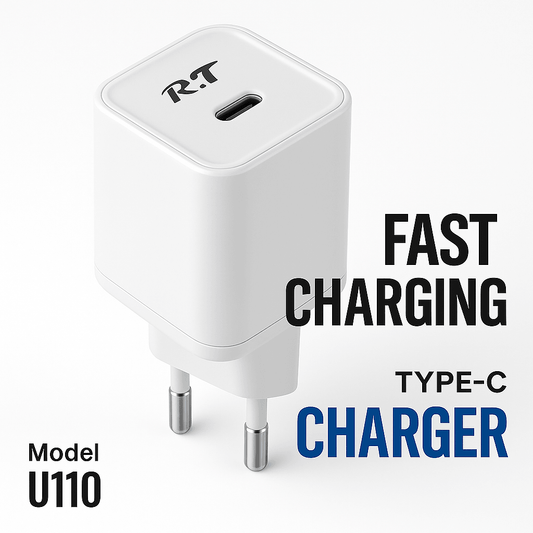 RT U110 Type-C Super Fast Charger 🚀 Fast. Safe. Reliable - Pz Product Store
