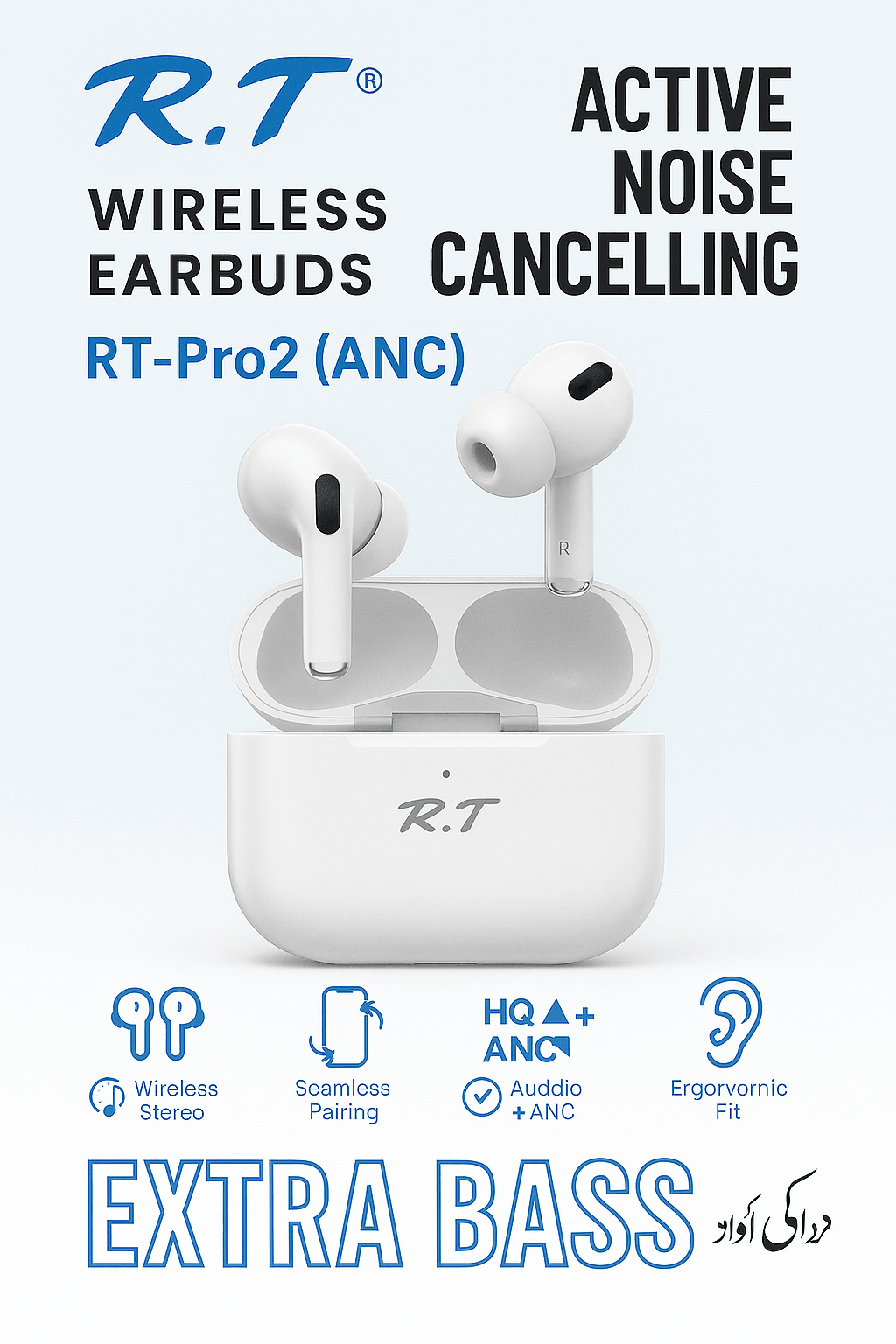 R.T Earbuds pro 2nd gen With ANC ENC - Pz Product Store