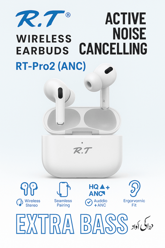 R.T Earbuds pro 2nd gen With ANC ENC - Pz Product Store