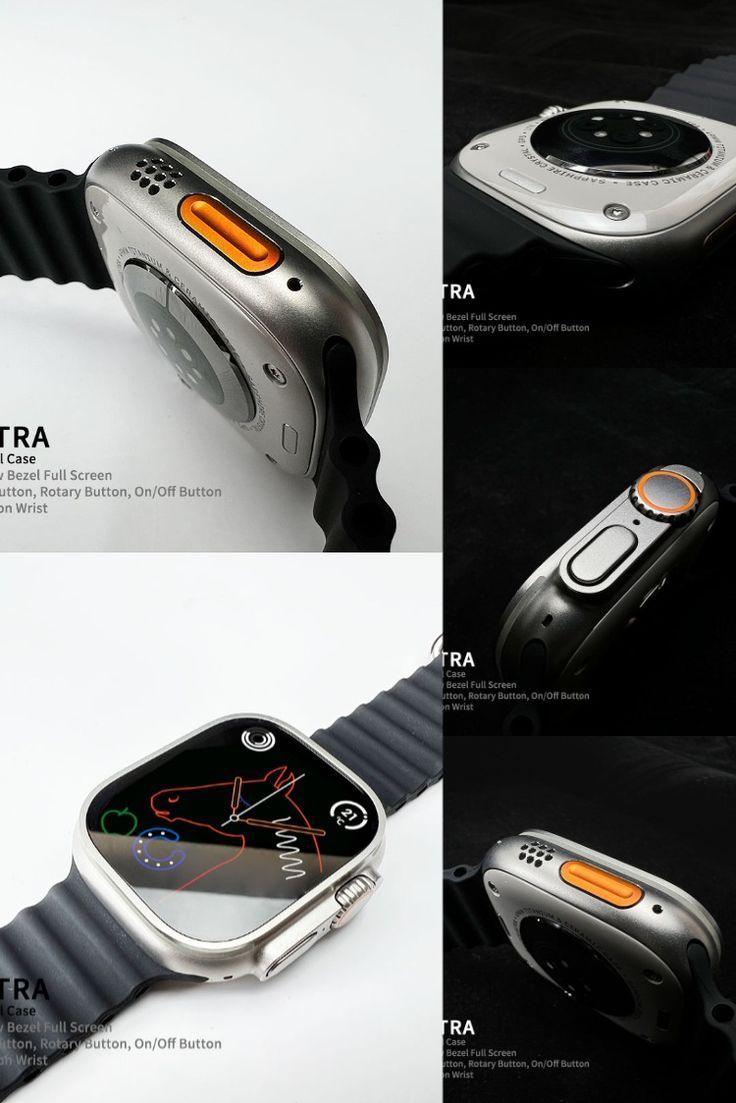 T900 Series 8 T900 Pro Ultra Smart Watch For Men Women 2.09" Full Touch Bluetooth Call Smartwatch Men Women Ultra Watch / T900 Ultra Smart Watch With 2 Strap - Pz Product Store