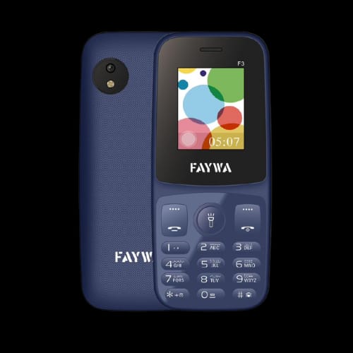 Faywa F3 – Dual SIM Keypad Phone with 3000mAh Battery, Torch Light, HiFi Speaker & 1-Year Warranty