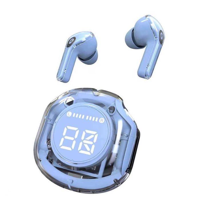 Air39 Wireless Earbuds | A39 Air pods | Air39 Earbuds | Crystal Clear Sound, Bluetooth 5.3, Transparent Case, Heavy Bass Stereo, Noise Reduction, Sports Headset with Microphone, Waterproof, LED Display - Pz Product Store