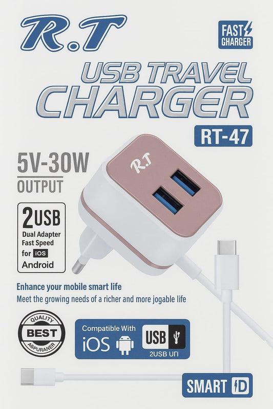 R.T RT-47 USB Travel Charger - Pz Product Store