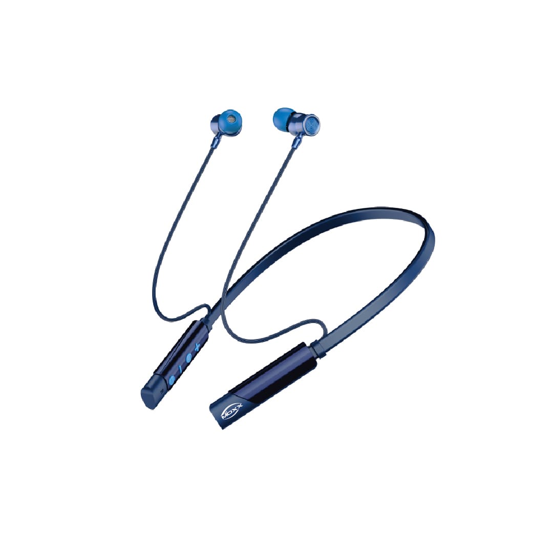 MOXX Wireless Neckband Earphones – 35 Hours Music Time, Super Bass, Bluetooth 5.3, Magnetic Buds, Type-C Fast Charging