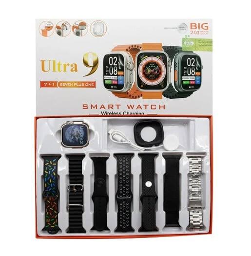 Use 9 Ultra Smrat Watch + Earbuds + Case Free
