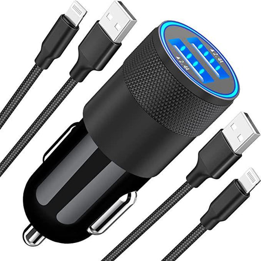 Qualcomm Original Car Charger QC 3.0/2.0 100% Genuine Fast Charging Port with Blue Lights, Car Charging Best Fitted Spot, New without Box - Pz Product Store