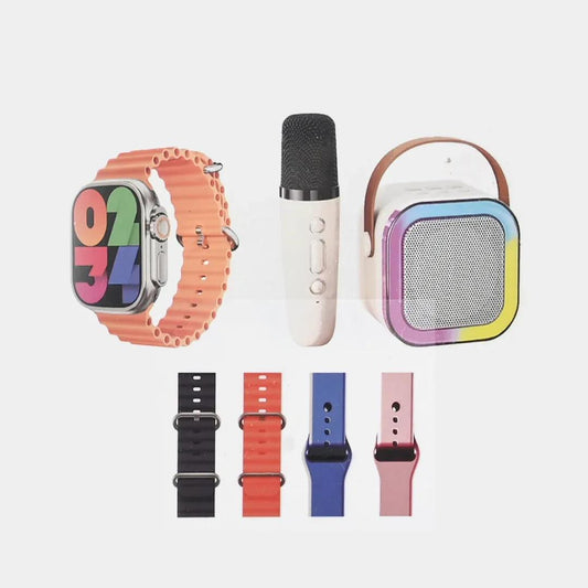 Crown K12 Smart Watch + 1x Mic 1x Music Speaker - Pz Product Store