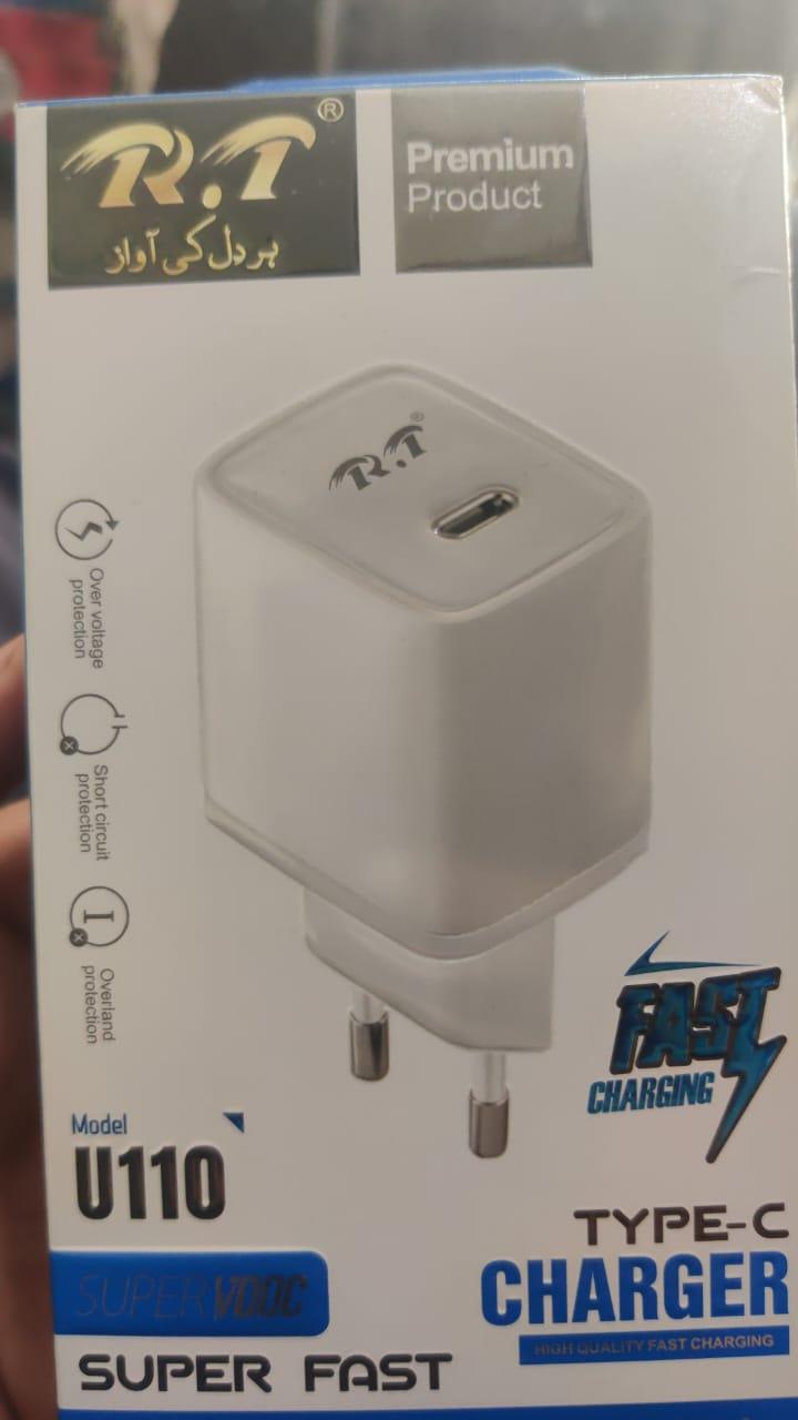 RT U110 Type-C Super Fast Charger 🚀 Fast. Safe. Reliable - Pz Product Store