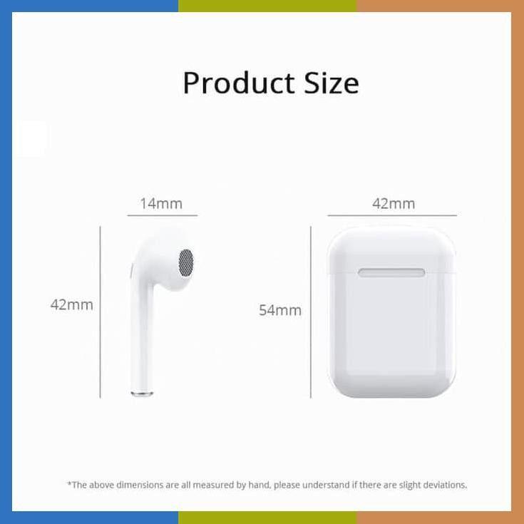 Original i12 . i11 . i15 Airpods TWS Wireless Bluetooth Earphones for All Smart Phone - Pz Product Store