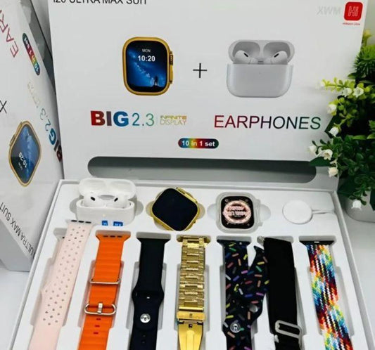 I20 Ultra Smart watch + With Airpods Fitness tracker Health monitor Bluetooth Calling 💯 % Original Smart Watch - Pz Product Store