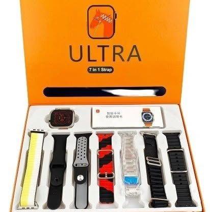 7 In 1 Ultra 2 Smart Watch 2.1 Inch 49MM Full HD Screen Series Ultra 9 Wireless Charging 7 Straps Waterproof IPS Amazing Quality - Pz Product Store